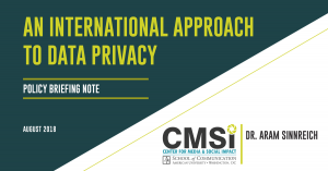 Policy Briefing Note: An International Approach to Data Privacy